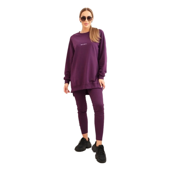 Sieviešu violets komplekts Minimal PL15 - Sievietēm Sieviešu violets komplekts Minimal Sieviešu uzvalki