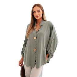 Sieviešu haki krekls Lens