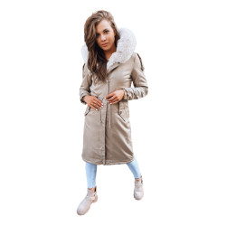 Sieviešu garā brūnā jaka Harpe Sieviešu garā brūnā jaka Harpe