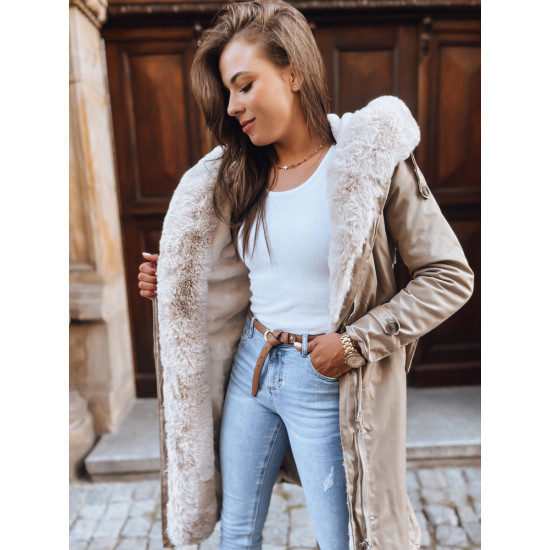 Sieviešu garā brūnā jaka Harpe Sieviešu jakas