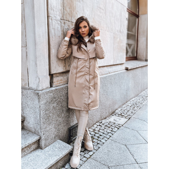 Sieviešu garā brūnā jaka Juste Jakas