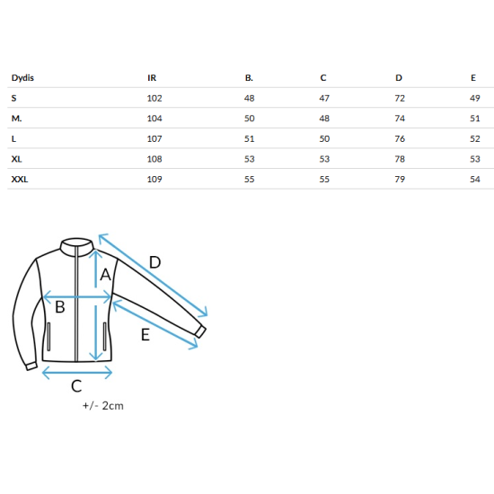 Sieviešu stepēta balta jaka Oris Sieviešu jakas