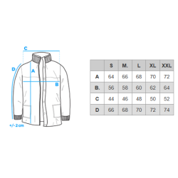 Vīriešu melna jaka Marly