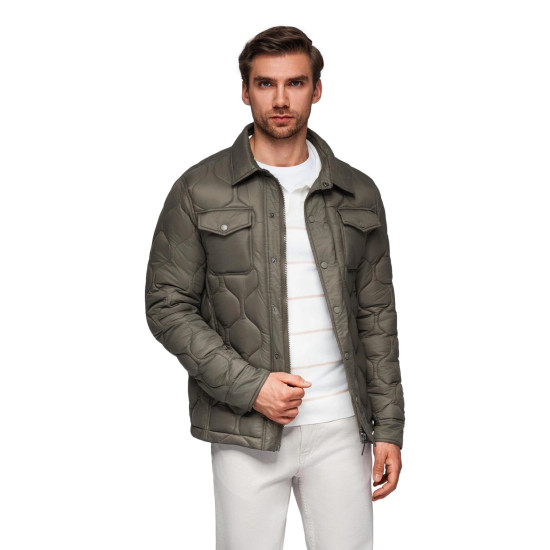 Vīriešu gaiši brūna jaka Lomin Vīriešu jakas un mēteļi