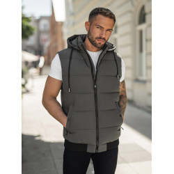 Vīriešu tumši pelēka veste Corles