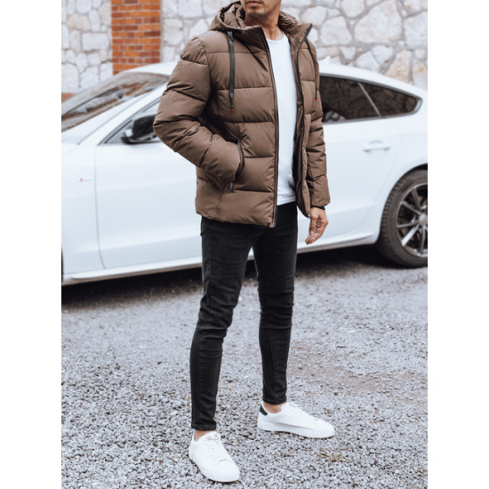 Brūna vīriešu ziemas jaka Nevex Jakas