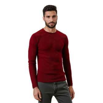 Vīriešu bordo džemperis Areta