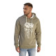 Vīriešu haki krāsas džemperis ar kapuci Skull
