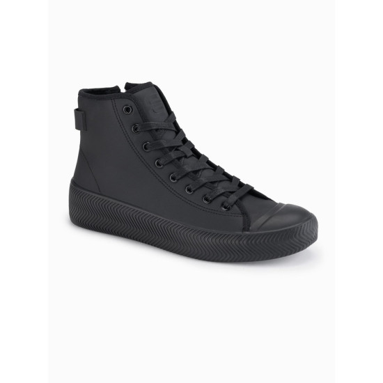 Vīriešu melni ikdienas apavi ar rāvējslēdzēju Brener Apavi