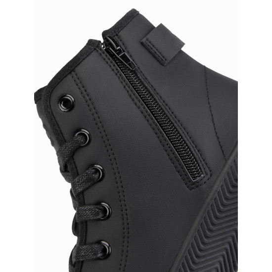 Vīriešu melni ikdienas apavi ar rāvējslēdzēju Brener Apavi