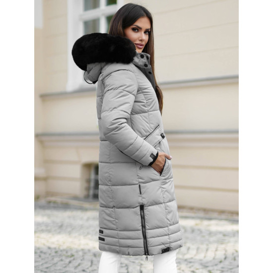 Sieviešu gara pelēka ziemas jaka Marni Jakas