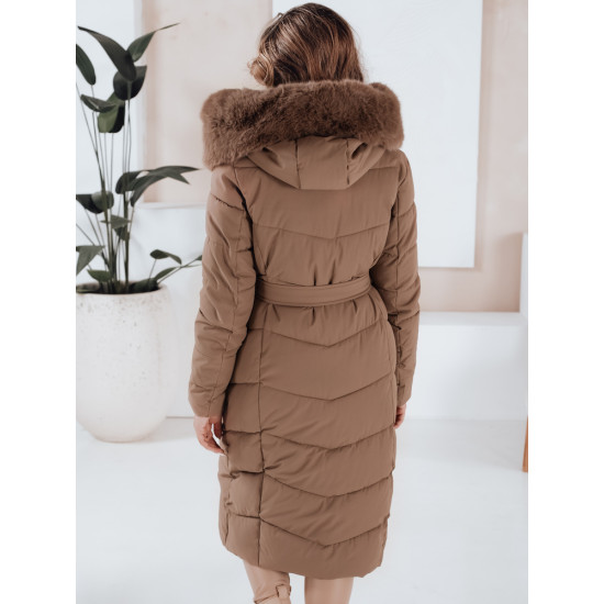 Sieviešu brūna ziemas jaka Emi Sieviešu jakas