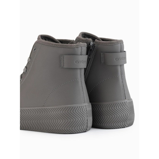 Vīriešu pelēki ikdienas apavi ar rāvējslēdzēju Brener Apavi