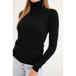 Sieviešu melns džemperis Cloud