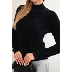 Sieviešu melns alpakas džemperis Lindi