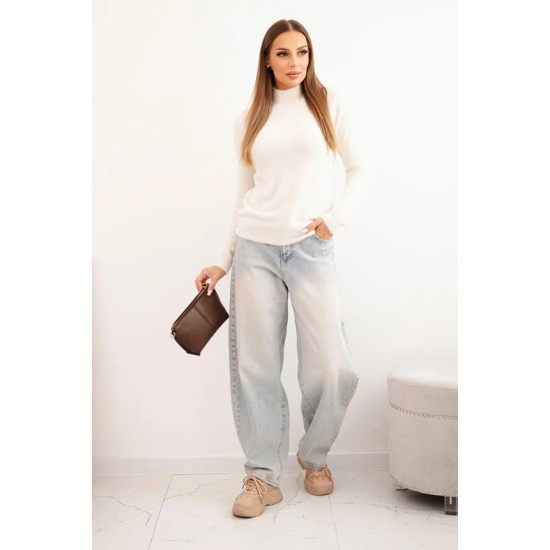 Sieviešu brūns alpakas džemperis Lindi Sieviešu džemperi