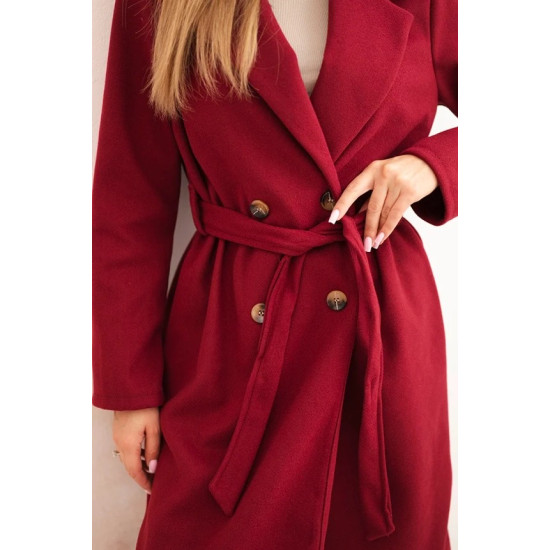 Sieviešu bordo krāsas mēteļi Maris Sieviešu jakas