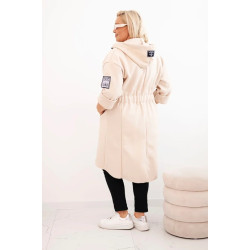 Sieviešu brūns mētelis Lino