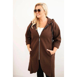 Sieviešu brūns mētelis Lino