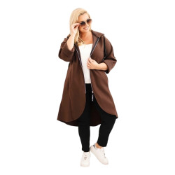 Sieviešu brūns mētelis Lino