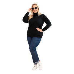 Sieviešu melns džemperis Nolo