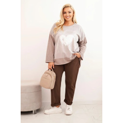 Sieviešu pelēks džemperis Love