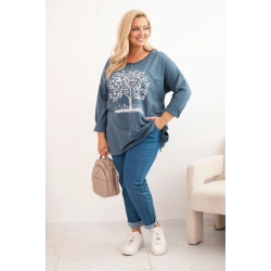 Sieviešu zils džemperis Medy Sieviešu zils džemperis Medy