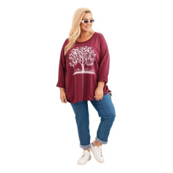 Sieviešu bordo džemperis Medy