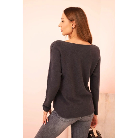 Sieviešu tumši pelēks džemperis Remo Sieviešu džemperi