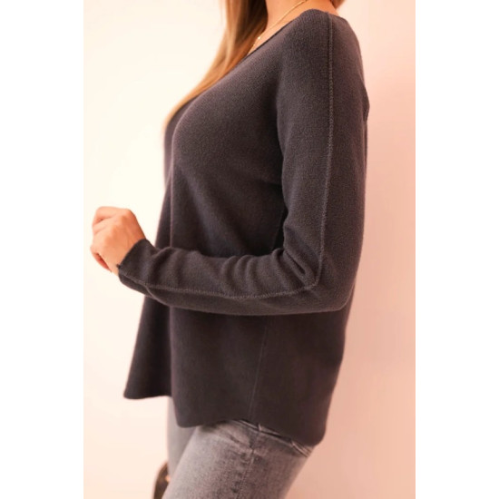 Sieviešu tumši pelēks džemperis Remo Sieviešu džemperi