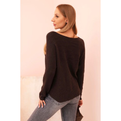 Sieviešu tumši brūns džemperis Remo Sieviešu tumši brūns džemperis Remo