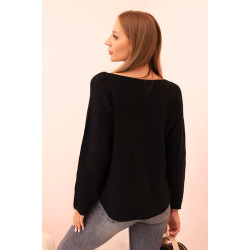 Sieviešu melns džemperis Remo