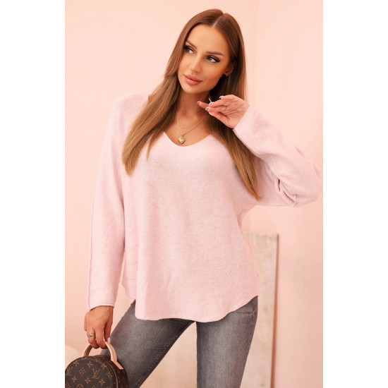 Sieviešu gaiši rozā džemperis Remo Sieviešu džemperi