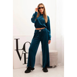 Sieviešu tumši zils samta komplekts Rizo Sieviešu tumši zils samta komplekts Rizo