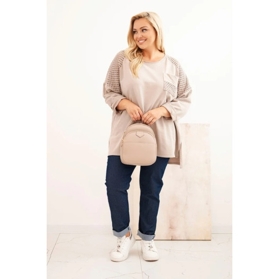 Sieviešu brūns džemperis ar rakstu Stelo Sieviešu džemperi