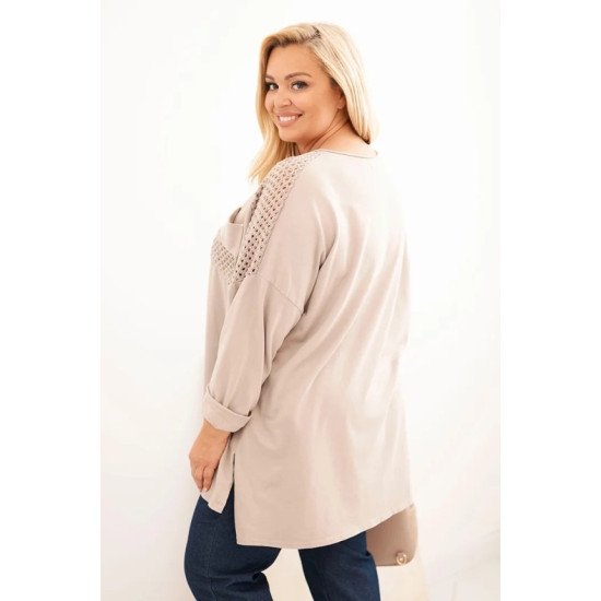 Sieviešu brūns džemperis ar rakstu Stelo Sieviešu džemperi