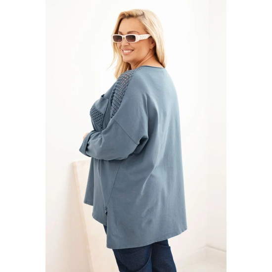 Sieviešu zils džemperis ar rakstu Stelo Sieviešu džemperi