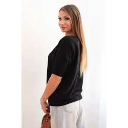 Sieviešu melns džemperis Aleta Sieviešu melns džemperis Aleta