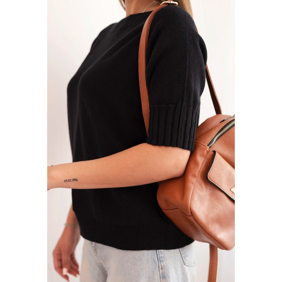 Sieviešu melns džemperis Aleta Sieviešu džemperi