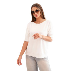 Sieviešu balts džemperis Aleta Sieviešu balts džemperis Aleta