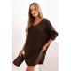 Sieviešu tumši brūna kleita Calon Plus izmēra kleitas