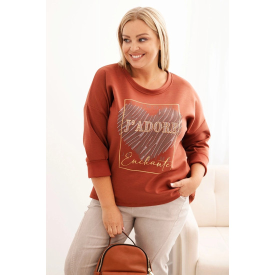 Sieviešu brūns džemperis Adore Džemperi bez kapuciņiem