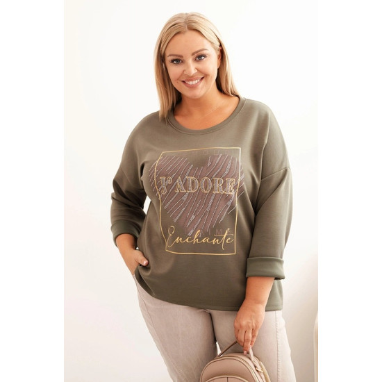 Sieviešu haki džemperis Adore Džemperi bez kapuciņiem