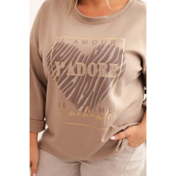 Sieviešu brūns džemperis Adore Sieviešu brūns džemperis Adore