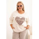 Sieviešu balts džemperis Adore Džemperi bez kapuciņiem