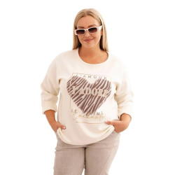 Sieviešu balts džemperis Adore Sieviešu balts džemperis Adore