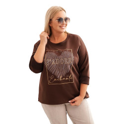 Sieviešu tumši brūns džemperis Adore Sieviešu tumši brūns džemperis Adore