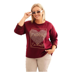 Sieviešu bordo džemperis Adore Sieviešu bordo džemperis Adore