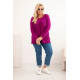 Sieviešu violets džemperis Minos PLUS izmērs sievietēm