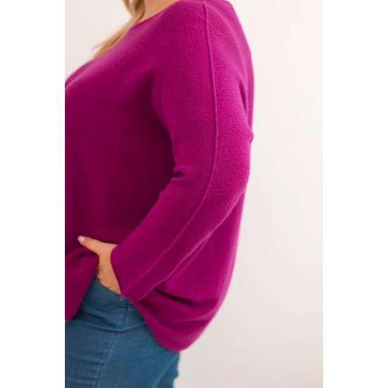 Sieviešu violets džemperis Minos PLUS izmērs sievietēm